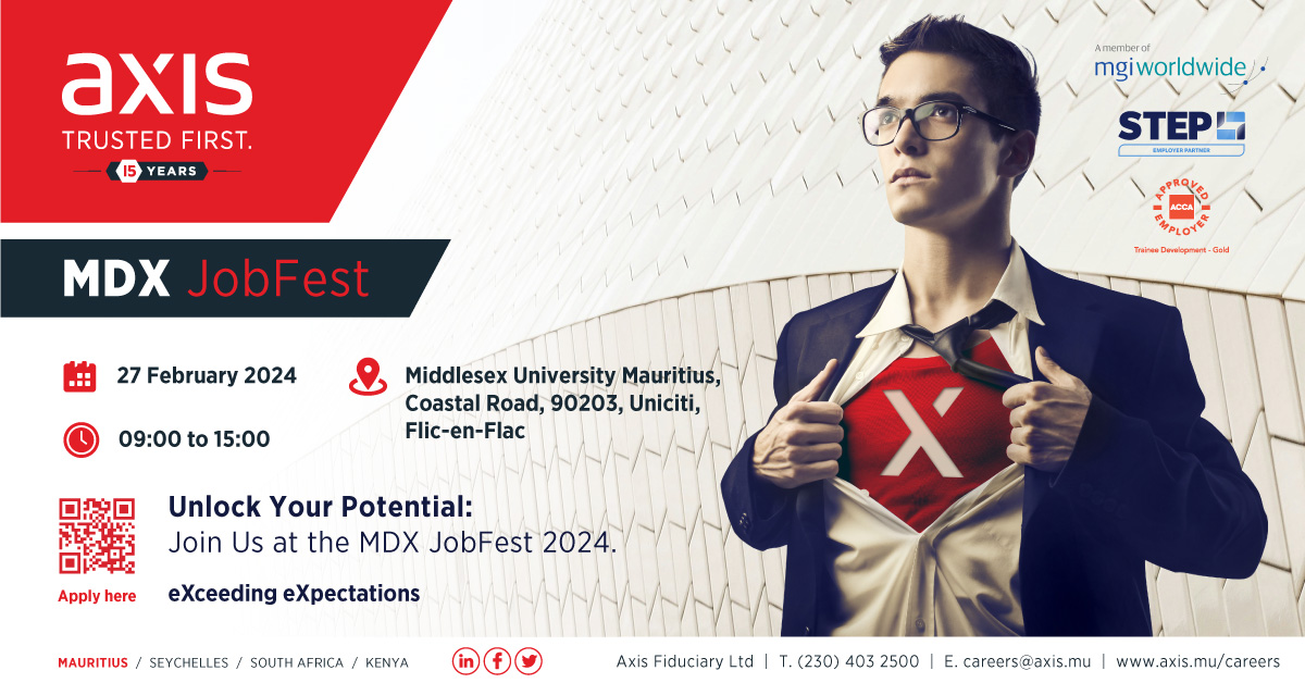 Axis - Career fair - Mauritius - MDXJobFest2024 - Vacancy